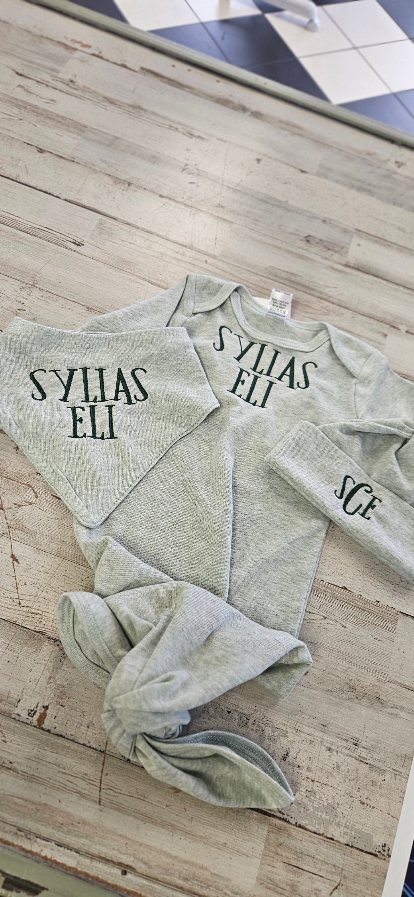 Knot Baby Gown & Hat