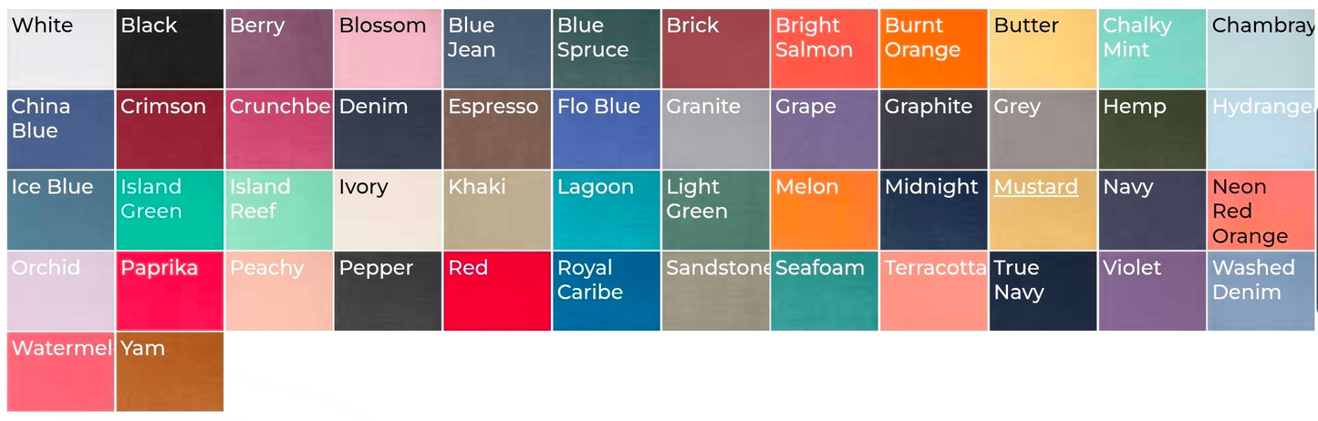 Comfort Colors (No POCKET) Embroidery Monogram Long Sleeve