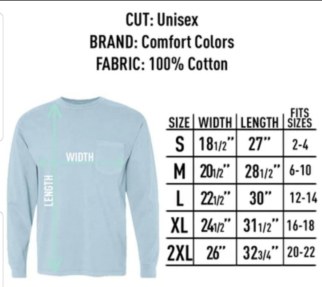 Comfort Colors Monogrammed Tee