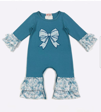 Bow Ruffle Romper