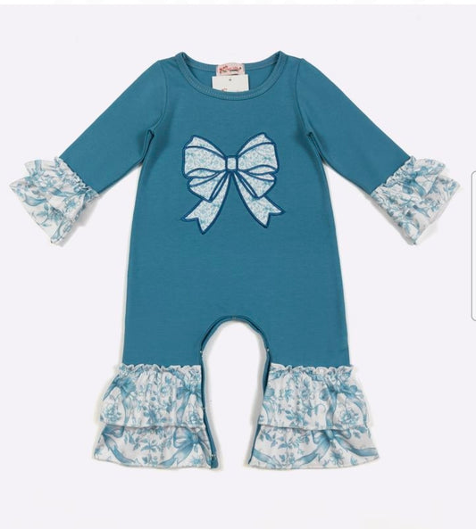 Bow Ruffle Romper