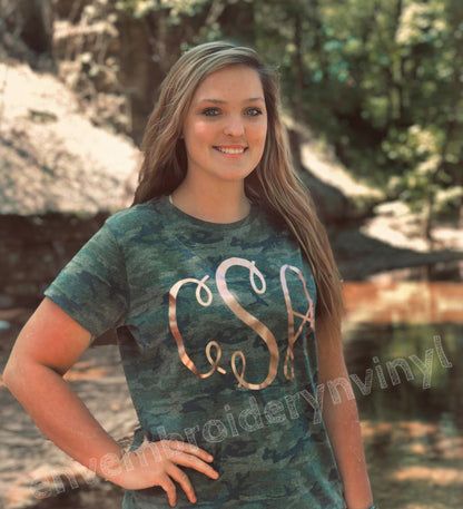 Monogram Camo Tee